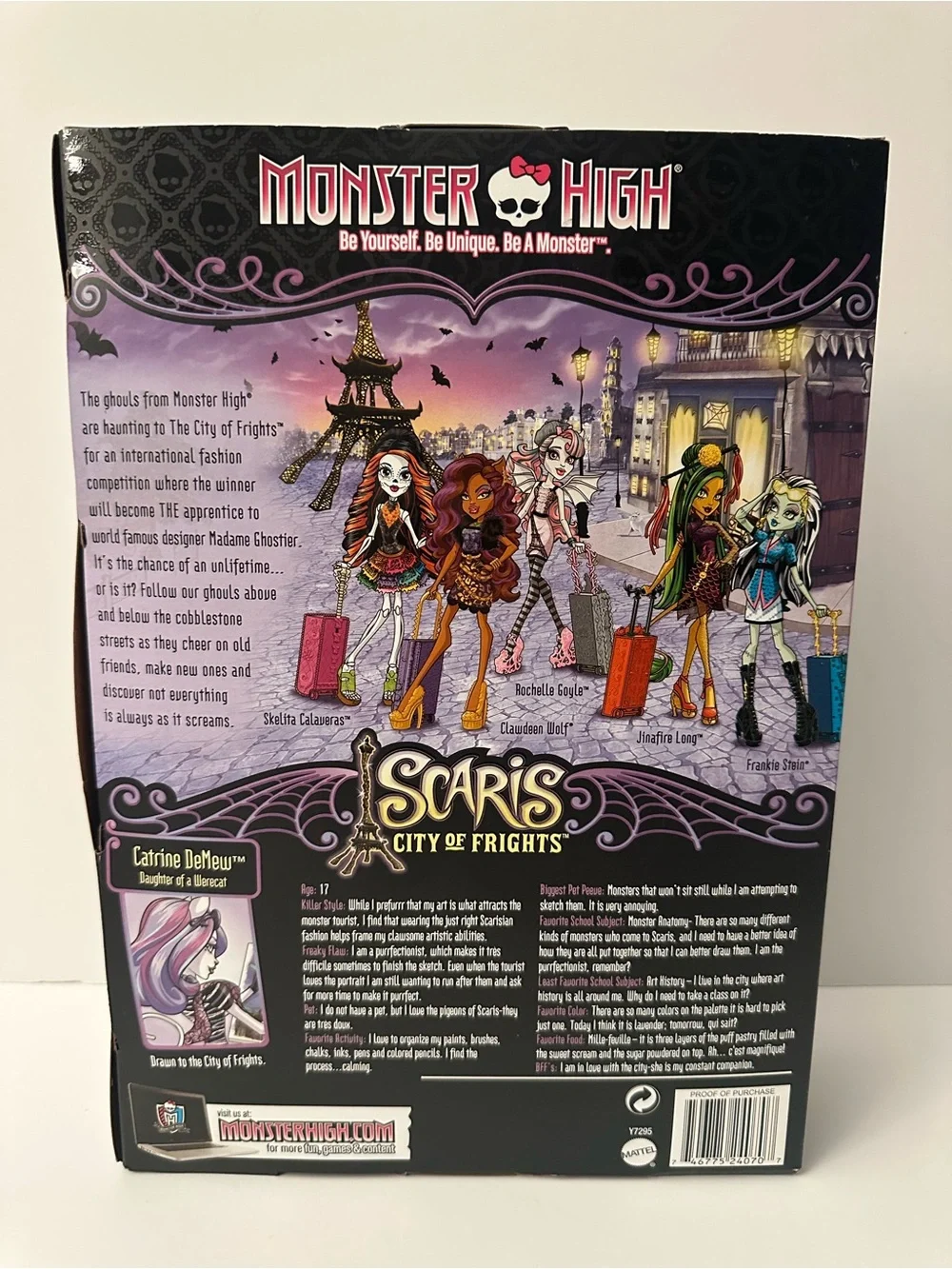 Monster High Catrine DeMew Scaris City of Frights Doll-New in Box-HTF and Rare!
